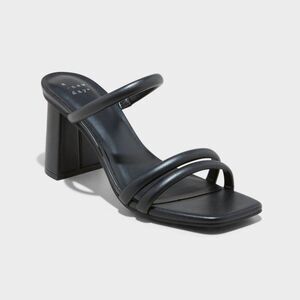 Open Box - A New Day - Women's Stacy Mule Heels - A New Day Black 6W Black